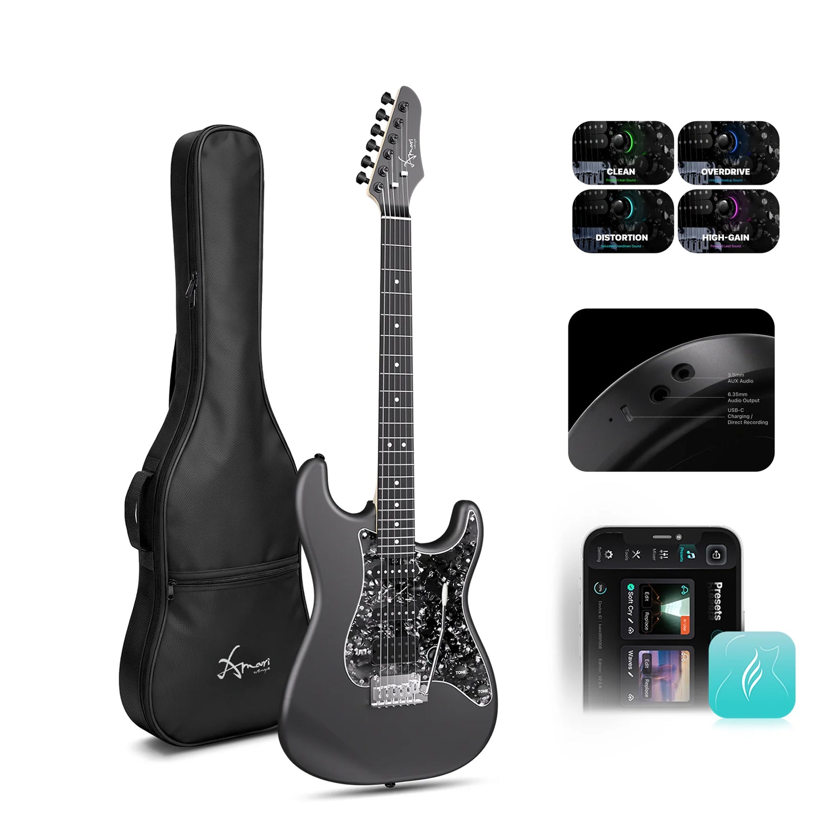 Đàn Guitar Điện Enya Amari E-SP1-Mai Nguyên Music
