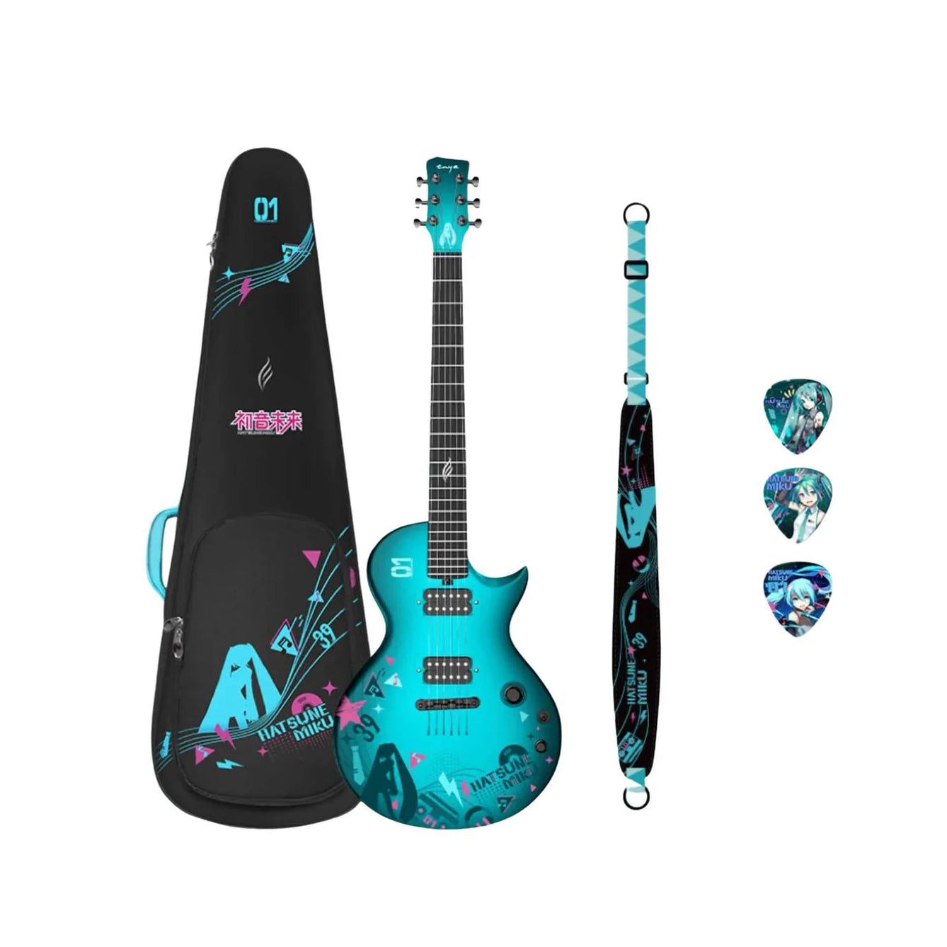 Đàn Guitar Điện Enya Nova Go Sonic - Hatsune Miku Edition-Mai Nguyên Music