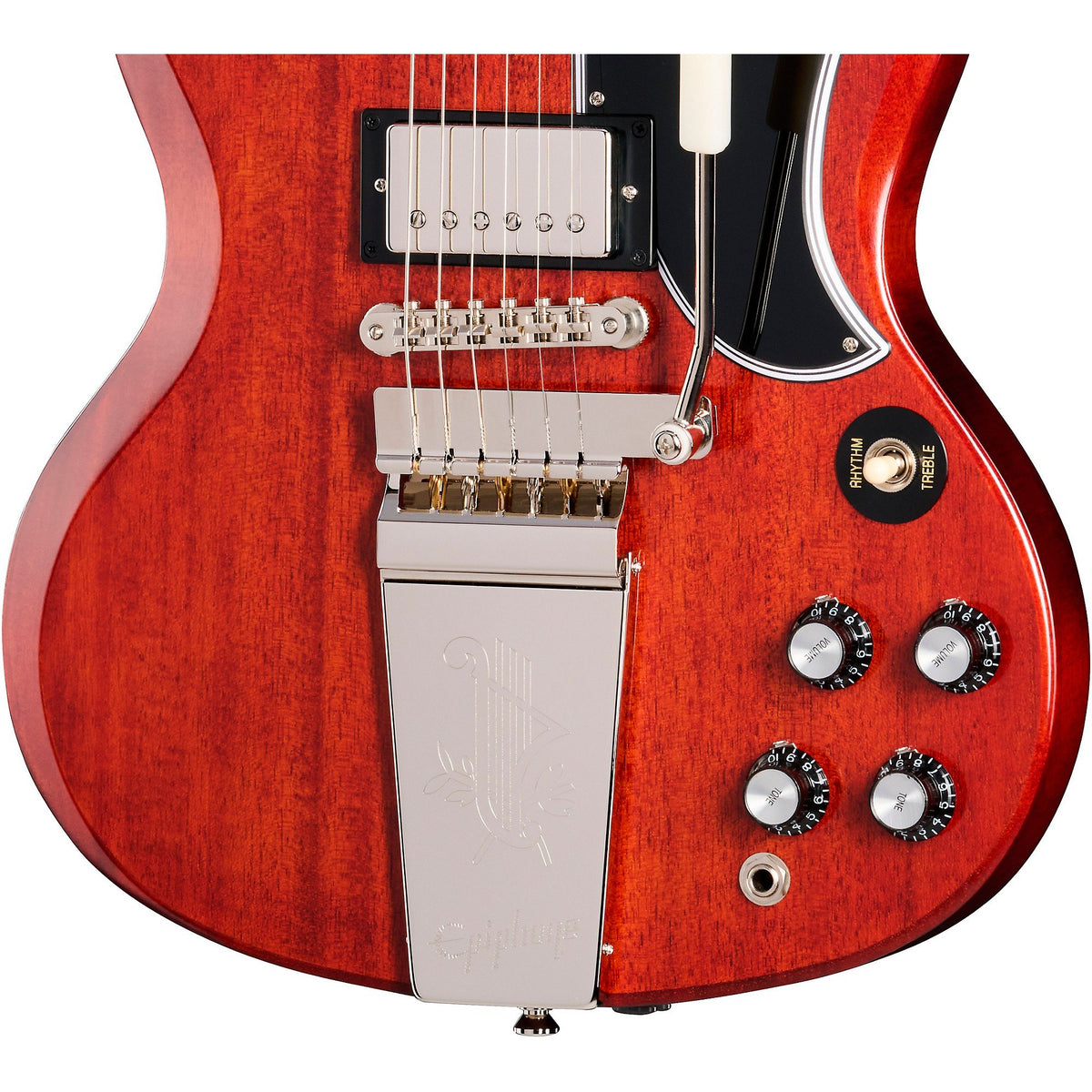Đàn Guitar Điện Epiphone Inspired By Gibson Custom 1964 SG Standard Reissue Maestro Vibrola - Cherry Red