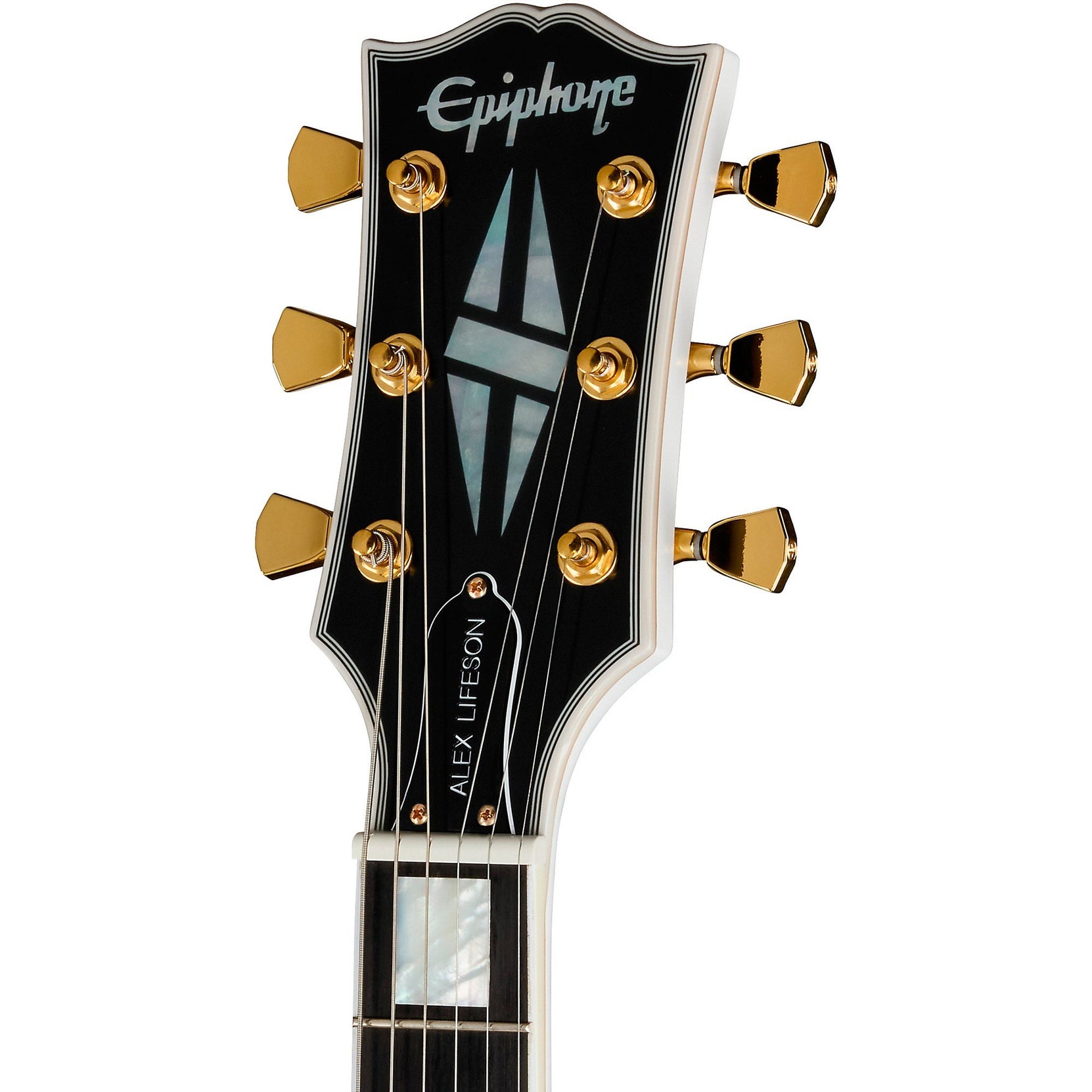 Đàn Guitar Điện Epiphone Inspired By Gibson Custom Alex Lifeson 1976 ES-355 Reissue Artist Semi-Hollowbody - Alpine White-Mai Nguyên Music