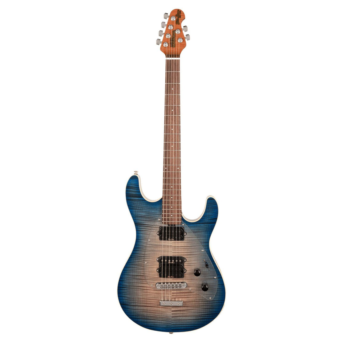 Đàn Guitar Điện Ernie Ball Music Man Steve Morse Y2D Signature - Blue Burst Flame-Mai Nguyên Music