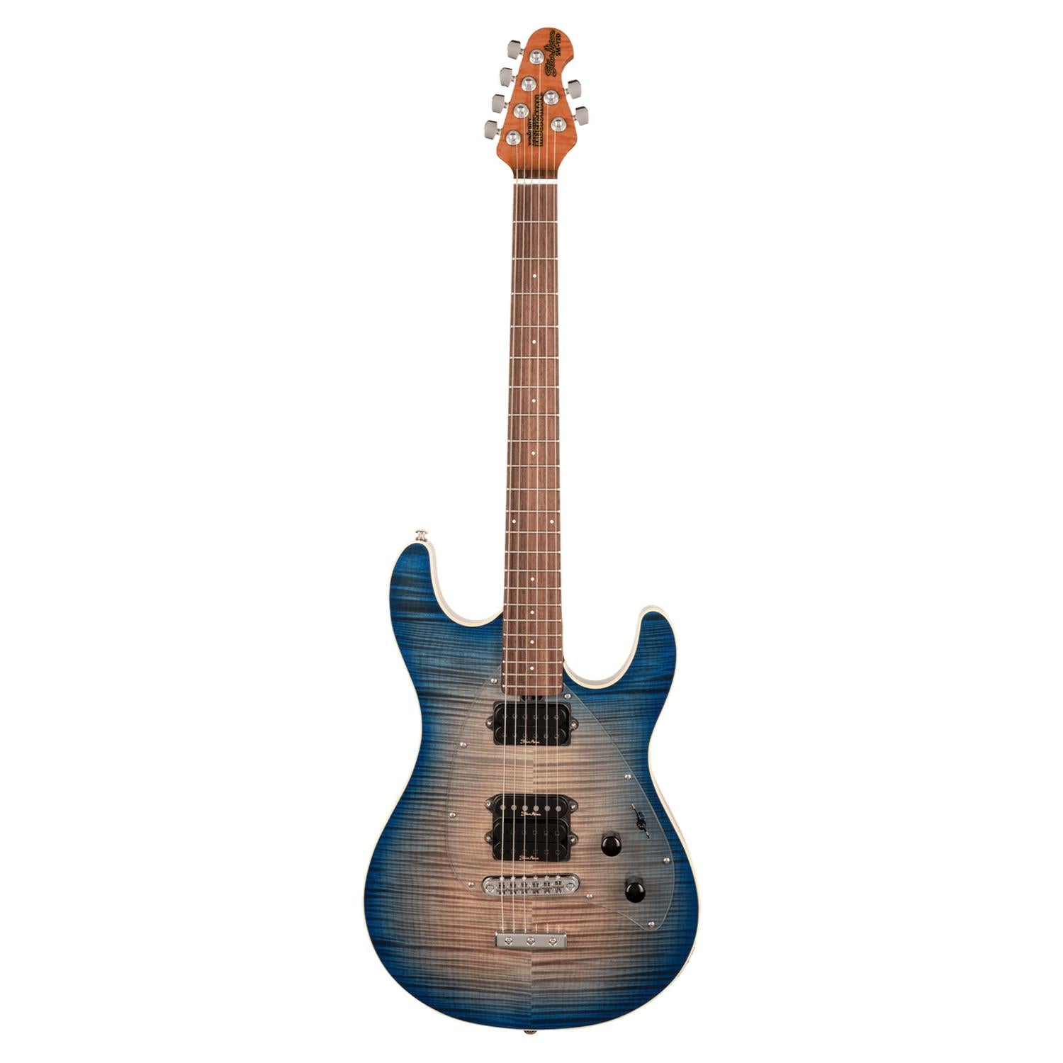 Đàn Guitar Điện Ernie Ball Music Man Steve Morse Y2D Signature - Blue Burst Flame-Mai Nguyên Music