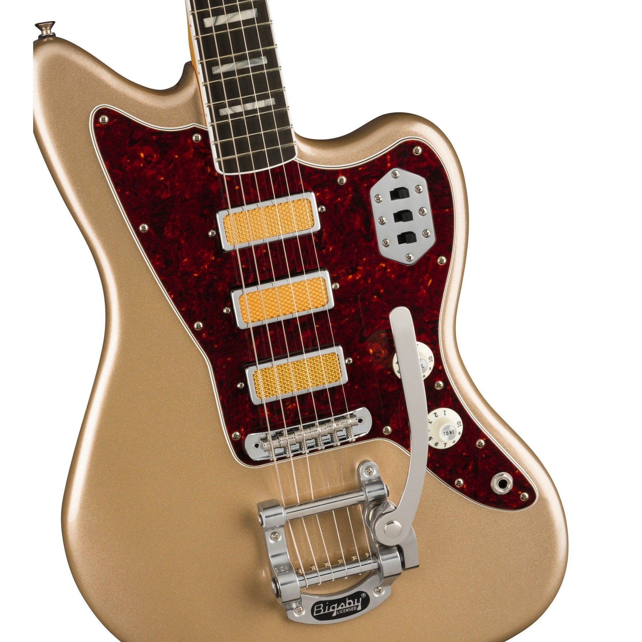 Đàn Guitar Điện Fender Gold Foil Jazzmaster-Mai Nguyên Music
