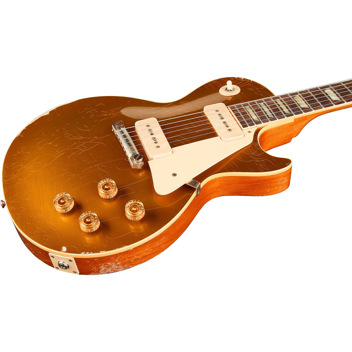 Đàn Guitar Điện Gibson Custom Murphy Lab 1954 Les Paul Goldtop Reissue Heavy Aged - Double Gold