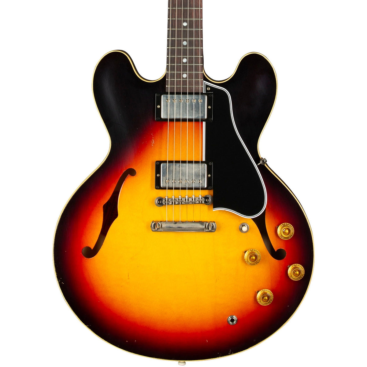 Đàn Guitar Điện Gibson Custom Murphy Lab 1958 ES-335 Light Aged Semi-Hollowbody - Tri-Burst-Mai Nguyên Music