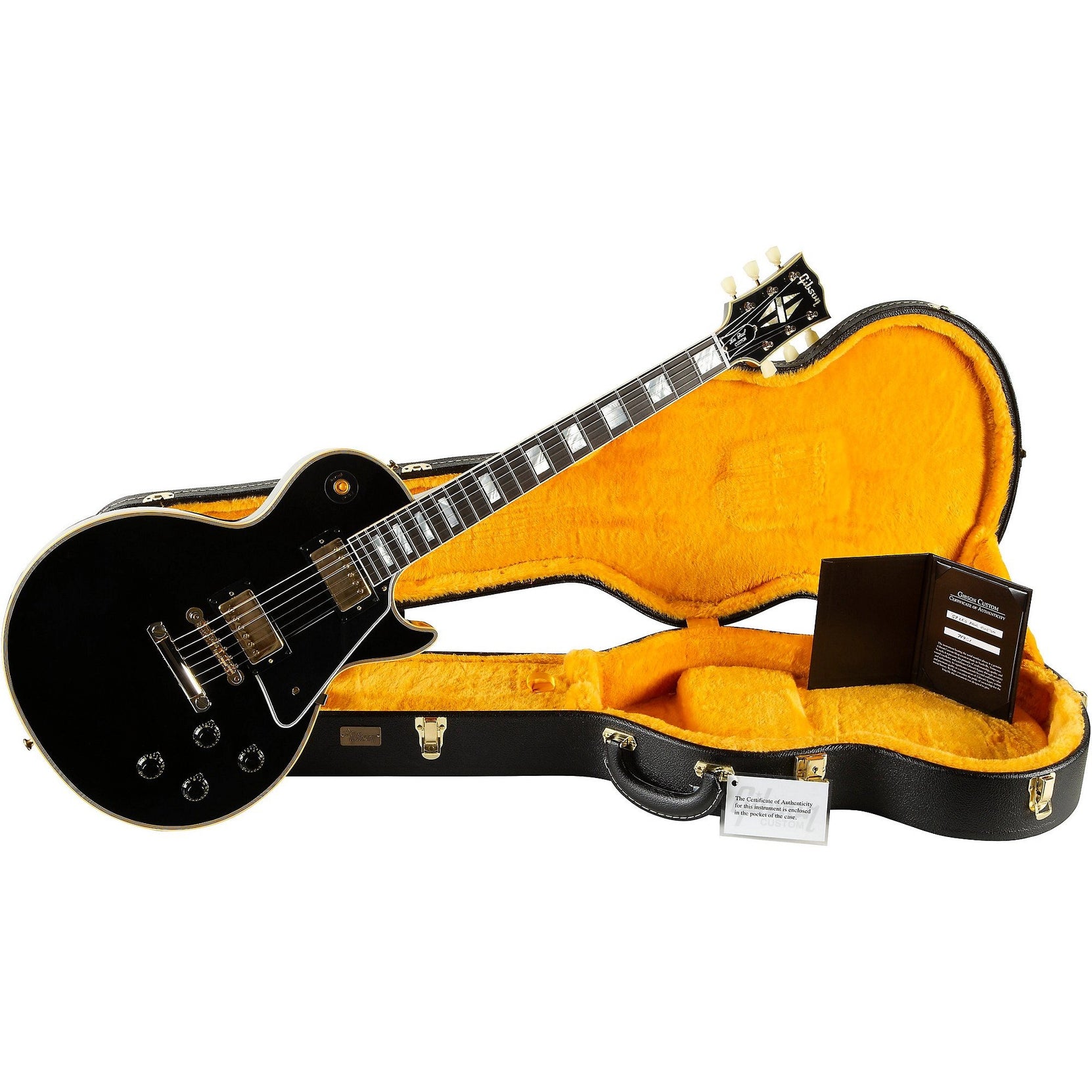 Đàn Guitar Điện Gibson Historic Collection Custom 1957 Les Paul Custom Reissue 2-Pickup VOS - Ebony-Mai Nguyên Music