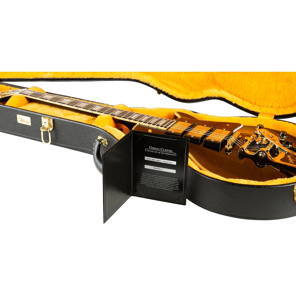Đàn Guitar Điện Gibson Historic Collection Custom 1957 Les Paul Custom Reissue 3-Pickup Bigsby VOS - Ebony-Mai Nguyên Music