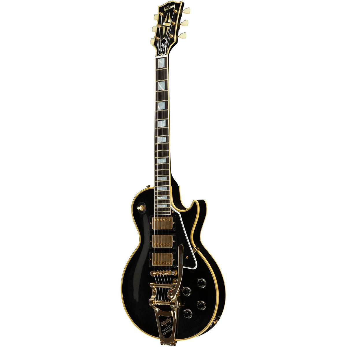 Đàn Guitar Điện Gibson Historic Collection Custom 1957 Les Paul Custom Reissue 3-Pickup Bigsby VOS - Ebony-Mai Nguyên Music