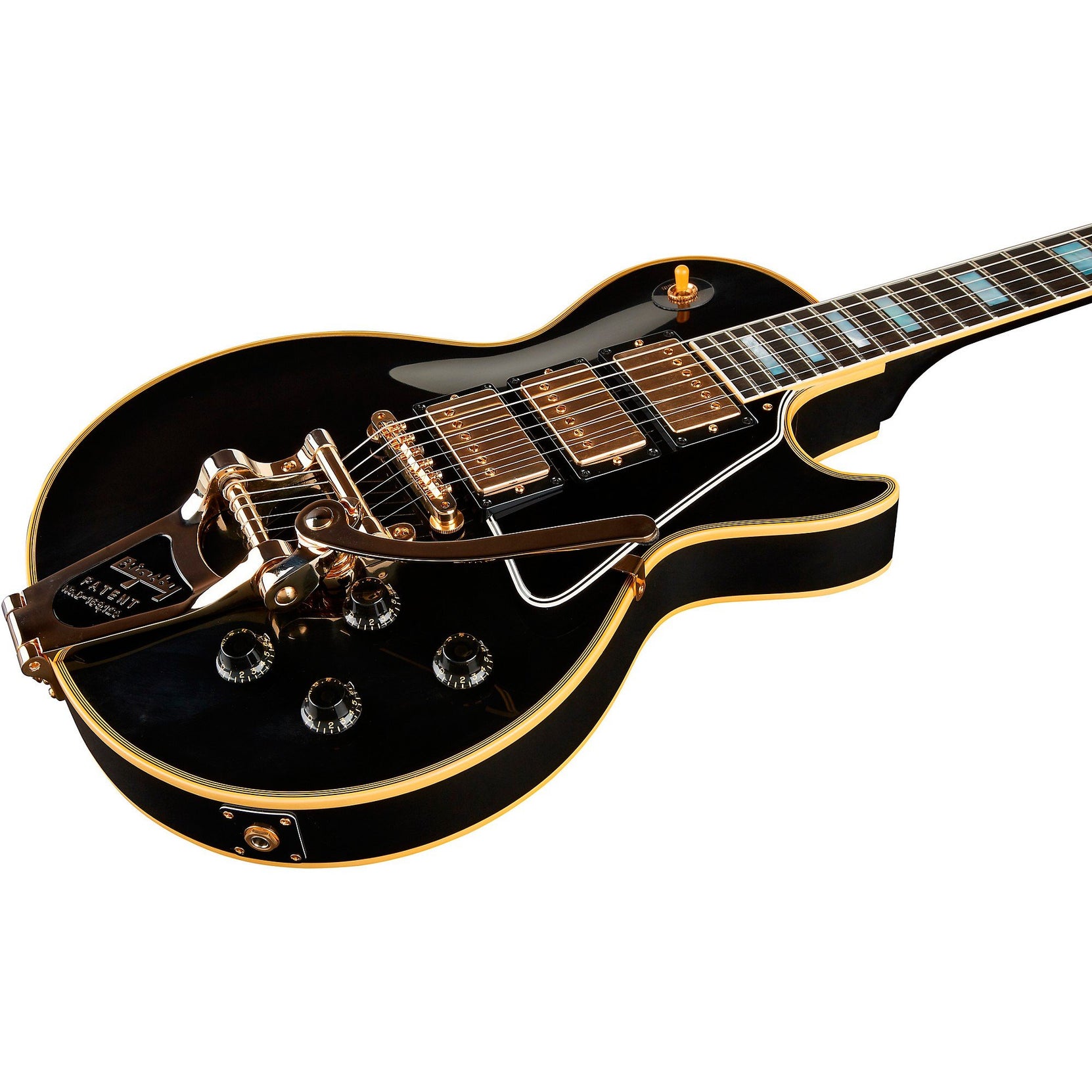 Đàn Guitar Điện Gibson Historic Collection Custom 1957 Les Paul Custom Reissue 3-Pickup Bigsby VOS - Ebony-Mai Nguyên Music