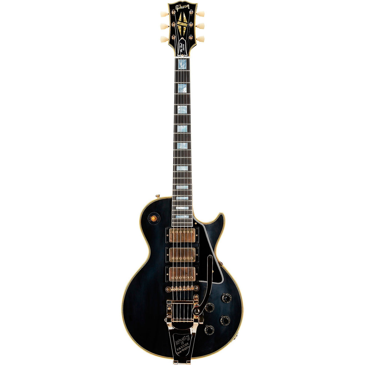 Đàn Guitar Điện Gibson Historic Collection Custom 1957 Les Paul Custom Reissue 3-Pickup Bigsby VOS - Ebony-Mai Nguyên Music