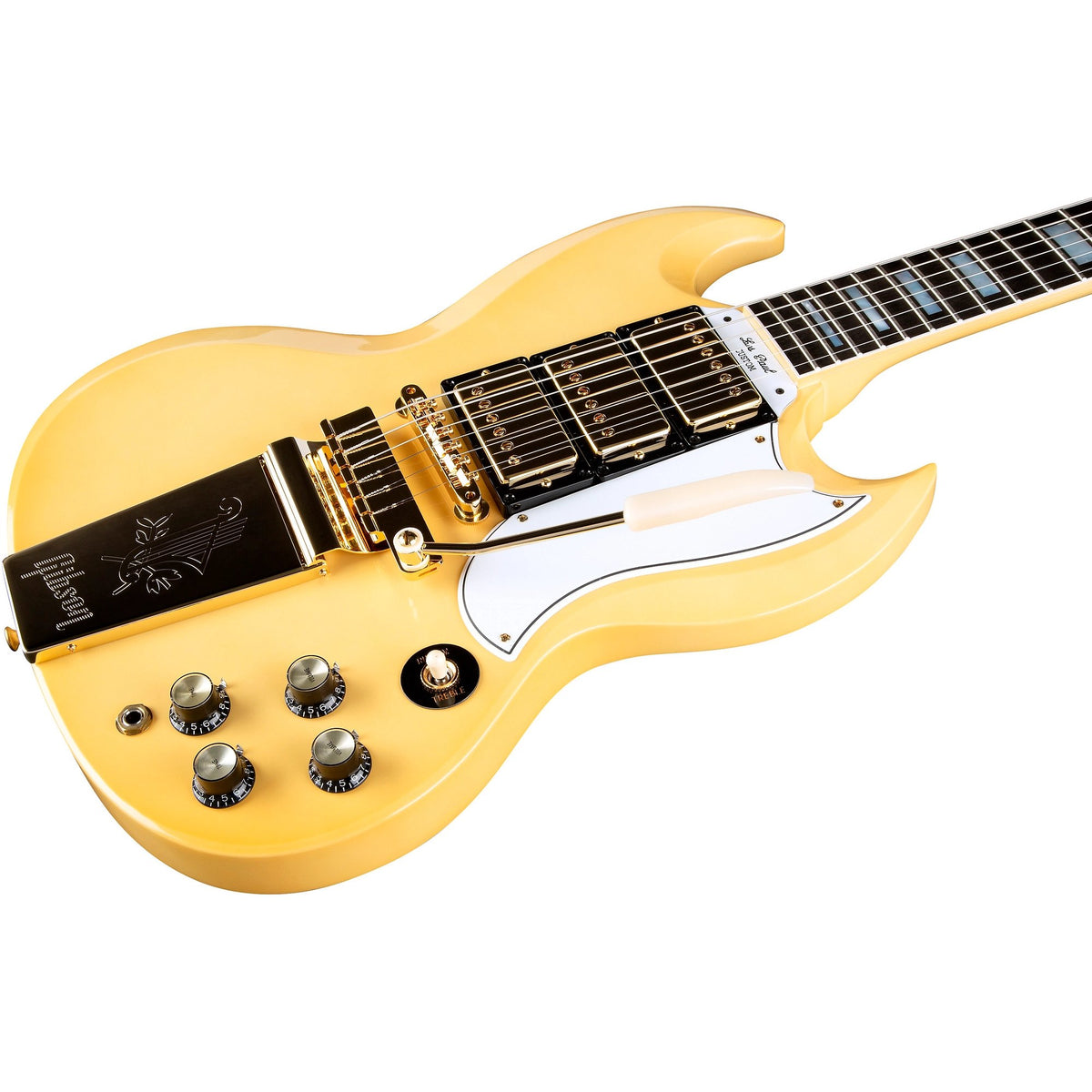 Đàn Guitar Điện Gibson Historic Collection Custom 1963 Les Paul SG Custom Reissue VOS - Classic White