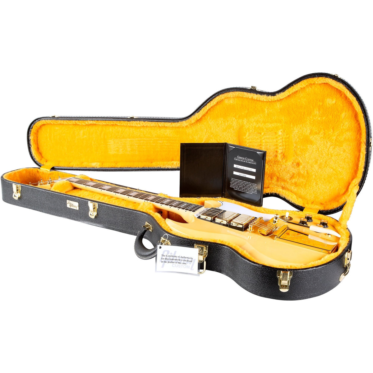 Đàn Guitar Điện Gibson Historic Collection Custom 1963 Les Paul SG Custom Reissue VOS - Classic White