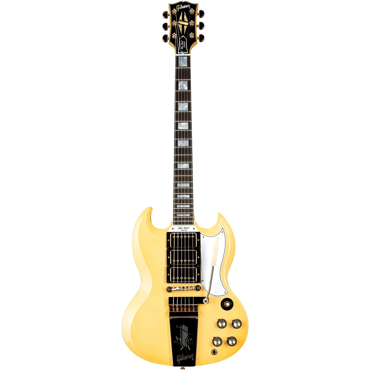 Đàn Guitar Điện Gibson Historic Collection Custom 1963 Les Paul SG Custom Reissue VOS - Classic White