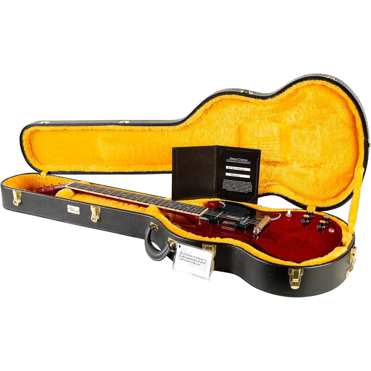 Đàn Guitar Điện Gibson Historic Collection Custom 1963 SG Special Reissue Lightning Bar VOS - Cherry Red-Mai Nguyên Music
