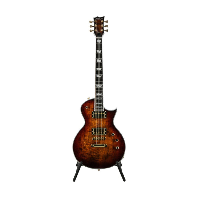 Đàn Guitar Điện GrassRoots G-ECLIPSE-CTM-FM-TGESB, Tiger Eye Sunburst w/Brown Pearl Black-Mai Nguyên Music