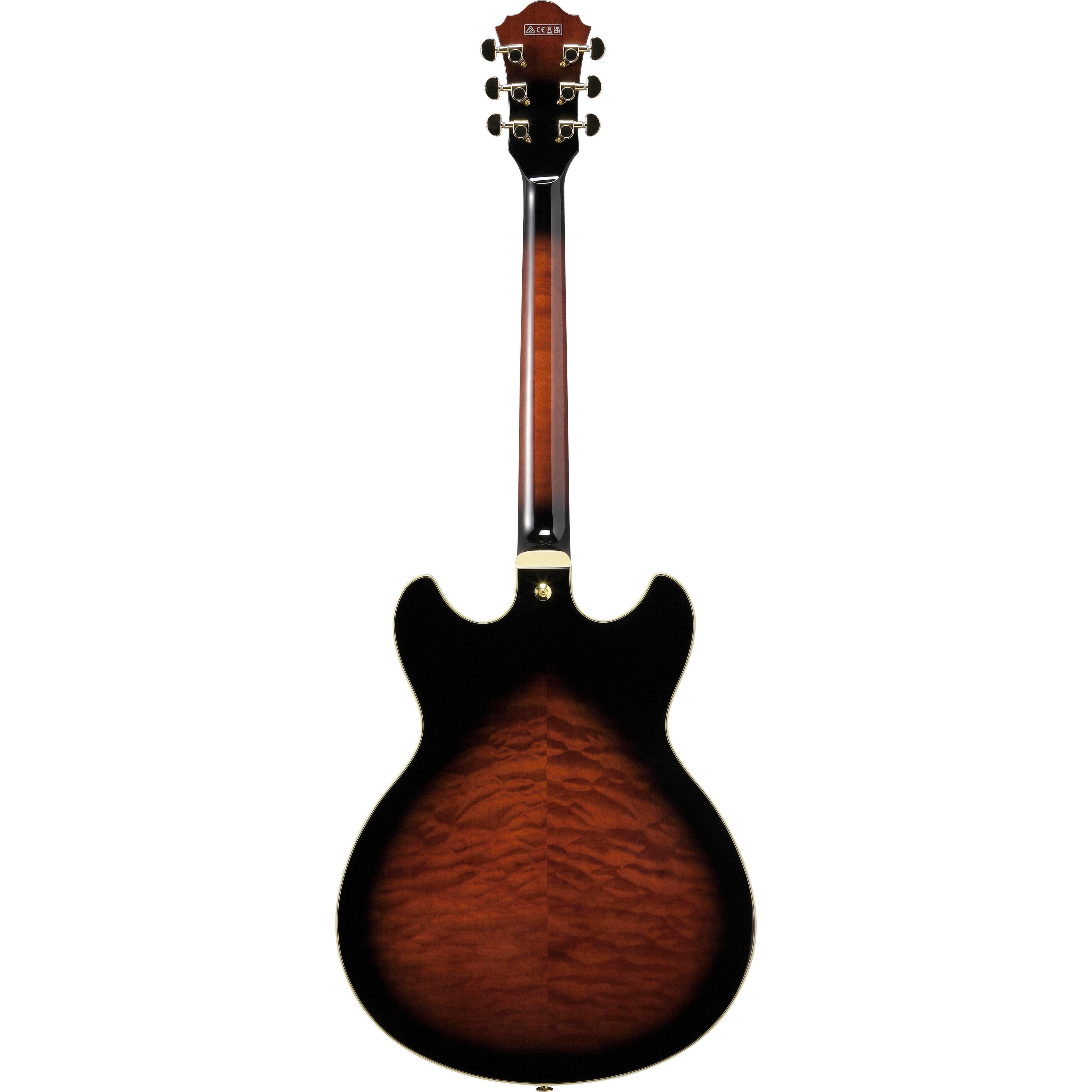 Đàn Guitar Điện Ibanez AS93QMSP Artcore Expressionist Semi-Hollowbody - Dark Brown Sunburst-Mai Nguyên Music