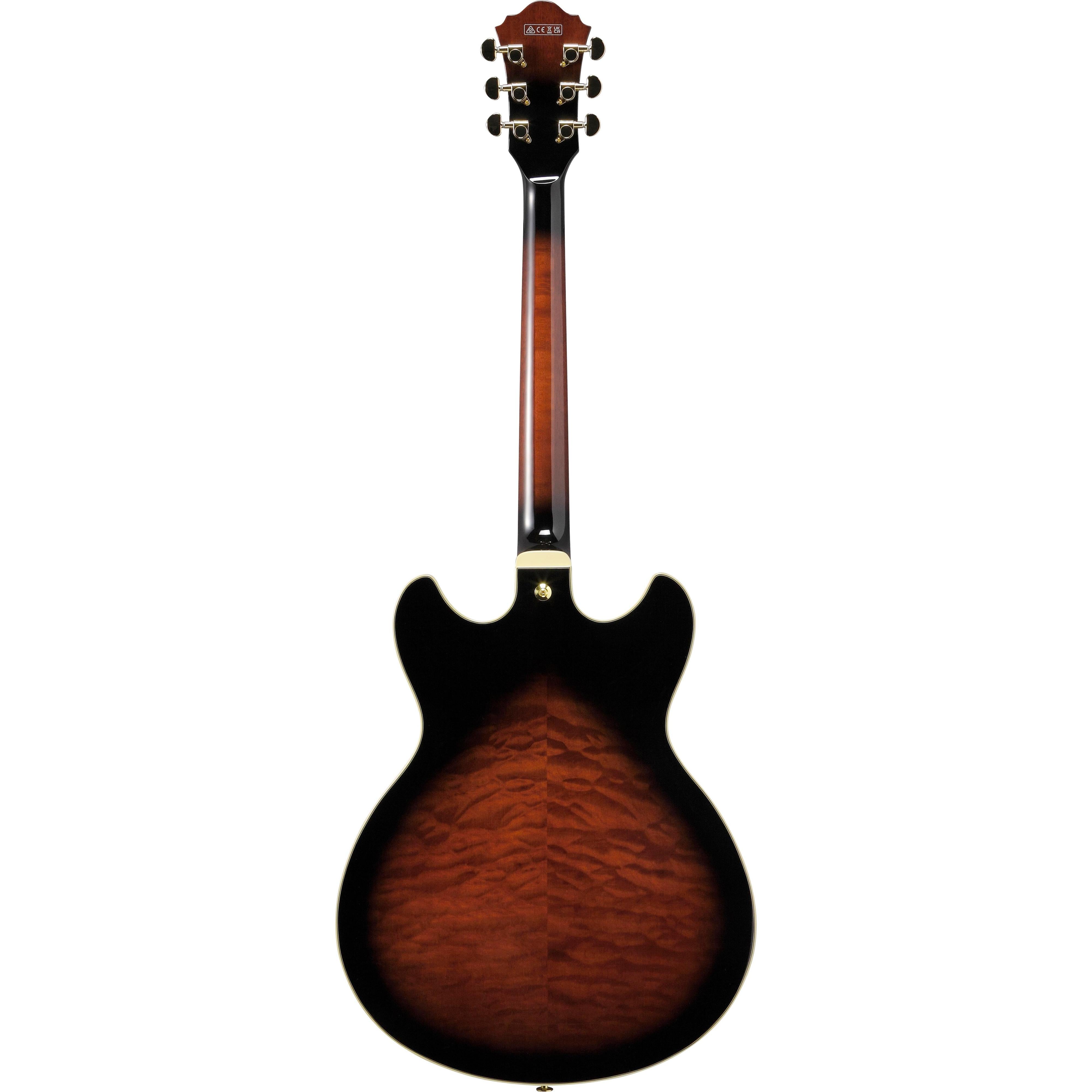 Đàn Guitar Điện Ibanez AS93QMSP Artcore Expressionist Semi-Hollowbody - Dark Brown Sunburst-Mai Nguyên Music