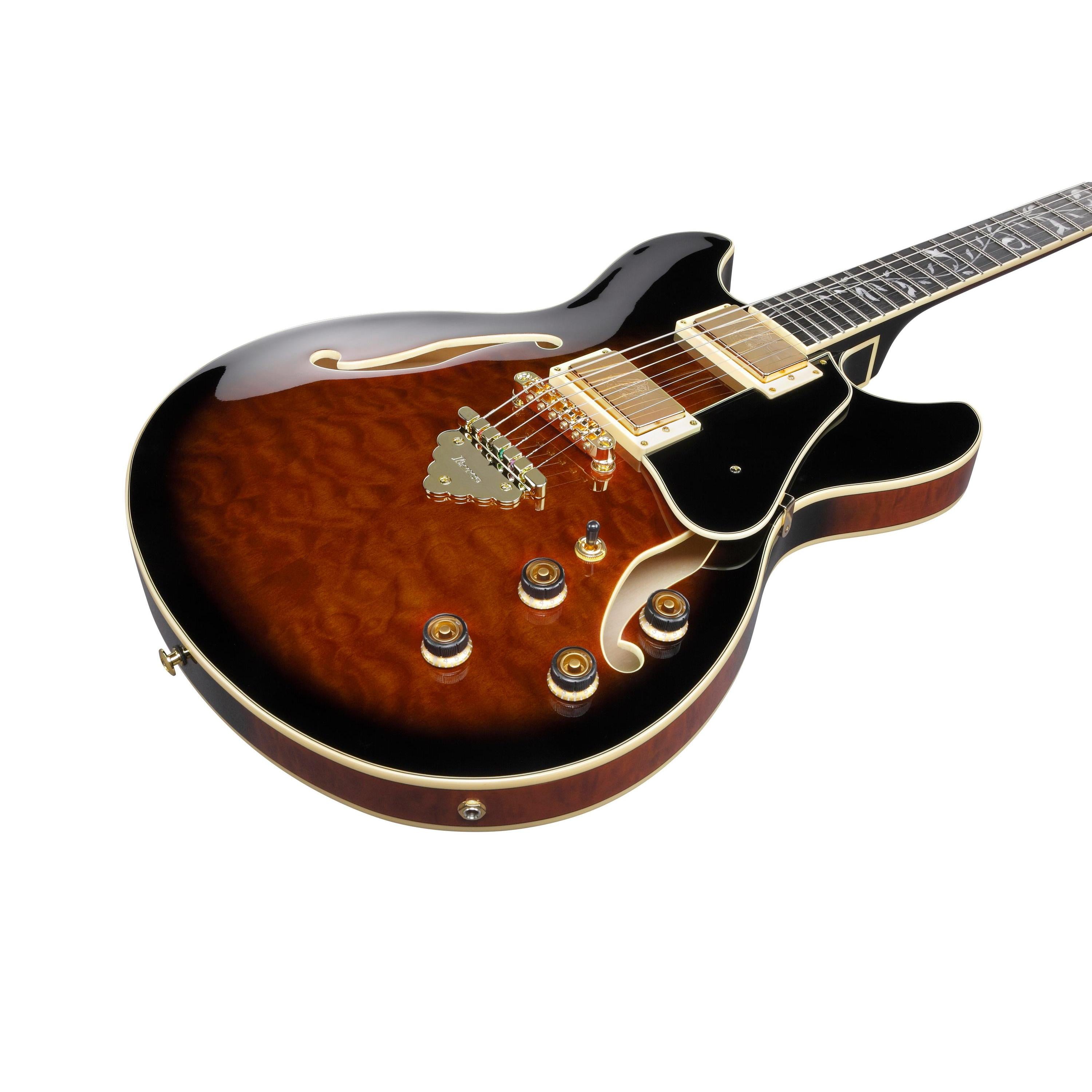 Đàn Guitar Điện Ibanez AS93QMSP Artcore Expressionist Semi-Hollowbody - Dark Brown Sunburst-Mai Nguyên Music