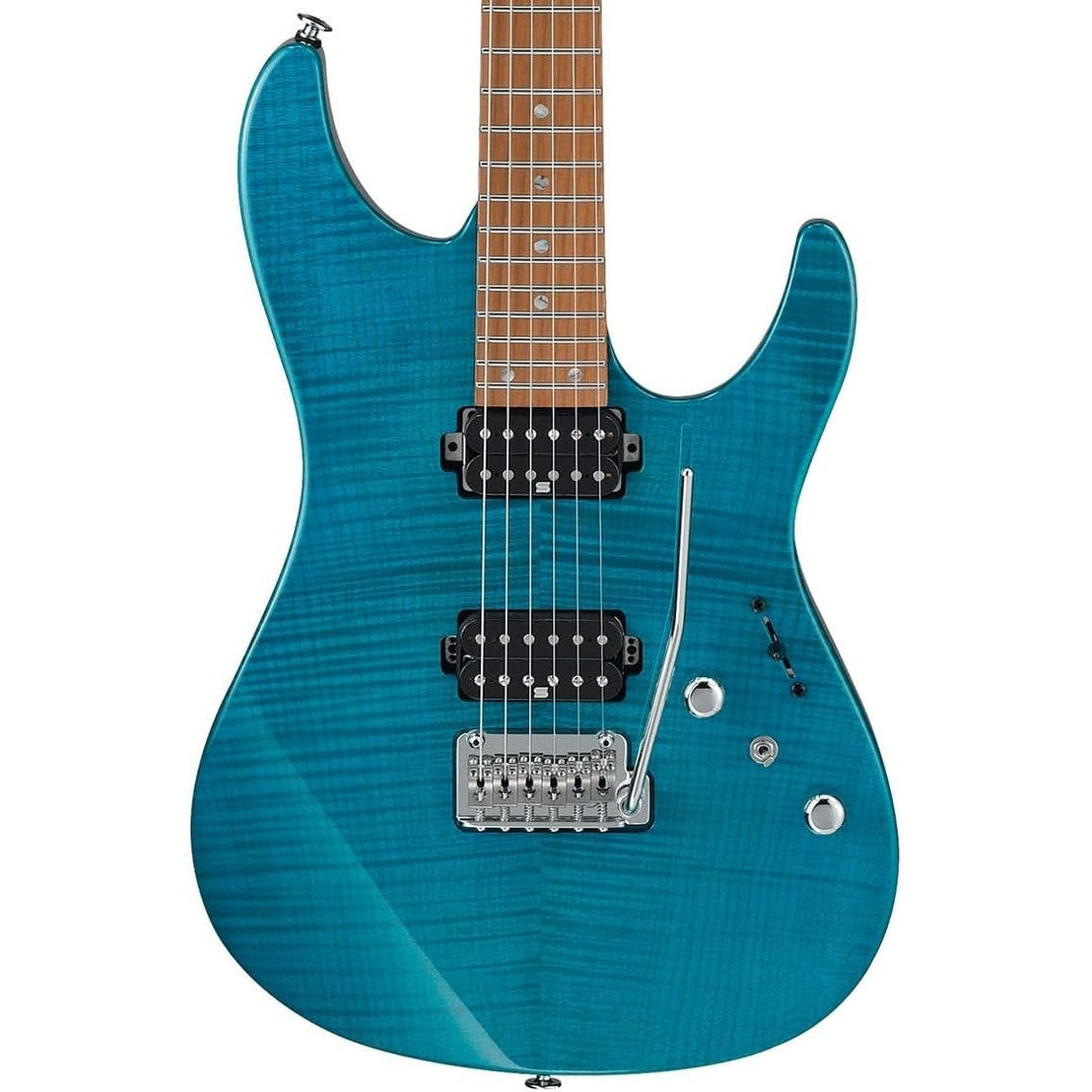 Đàn Guitar Điện Ibanez MM1 Martin Miller Signature - Transparent Aqua Blue-Mai Nguyên Music