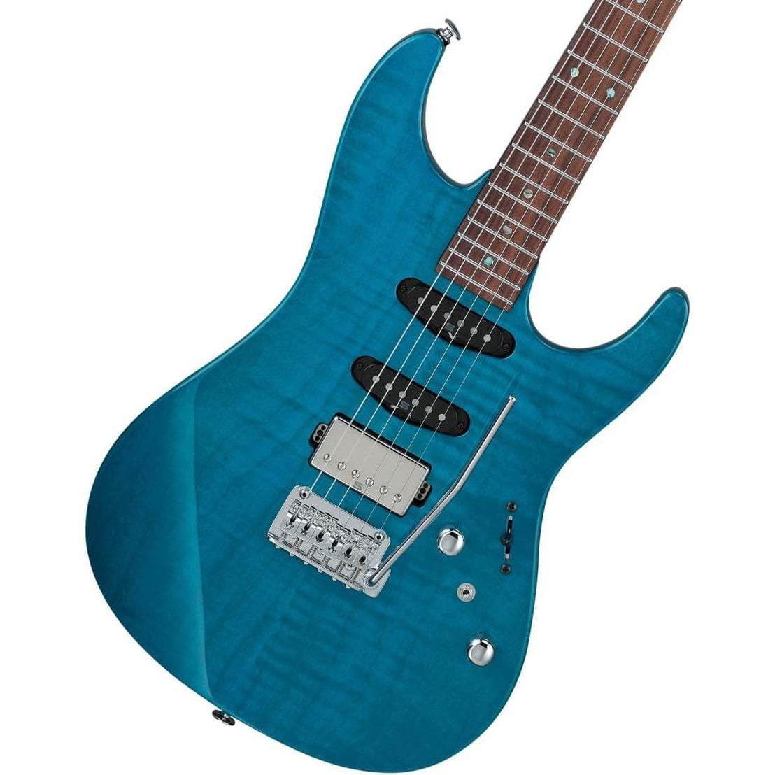 Đàn Guitar Điện Ibanez MMN1 Martin Miller Signature - Transparent Aqua Blue-Mai Nguyên Music