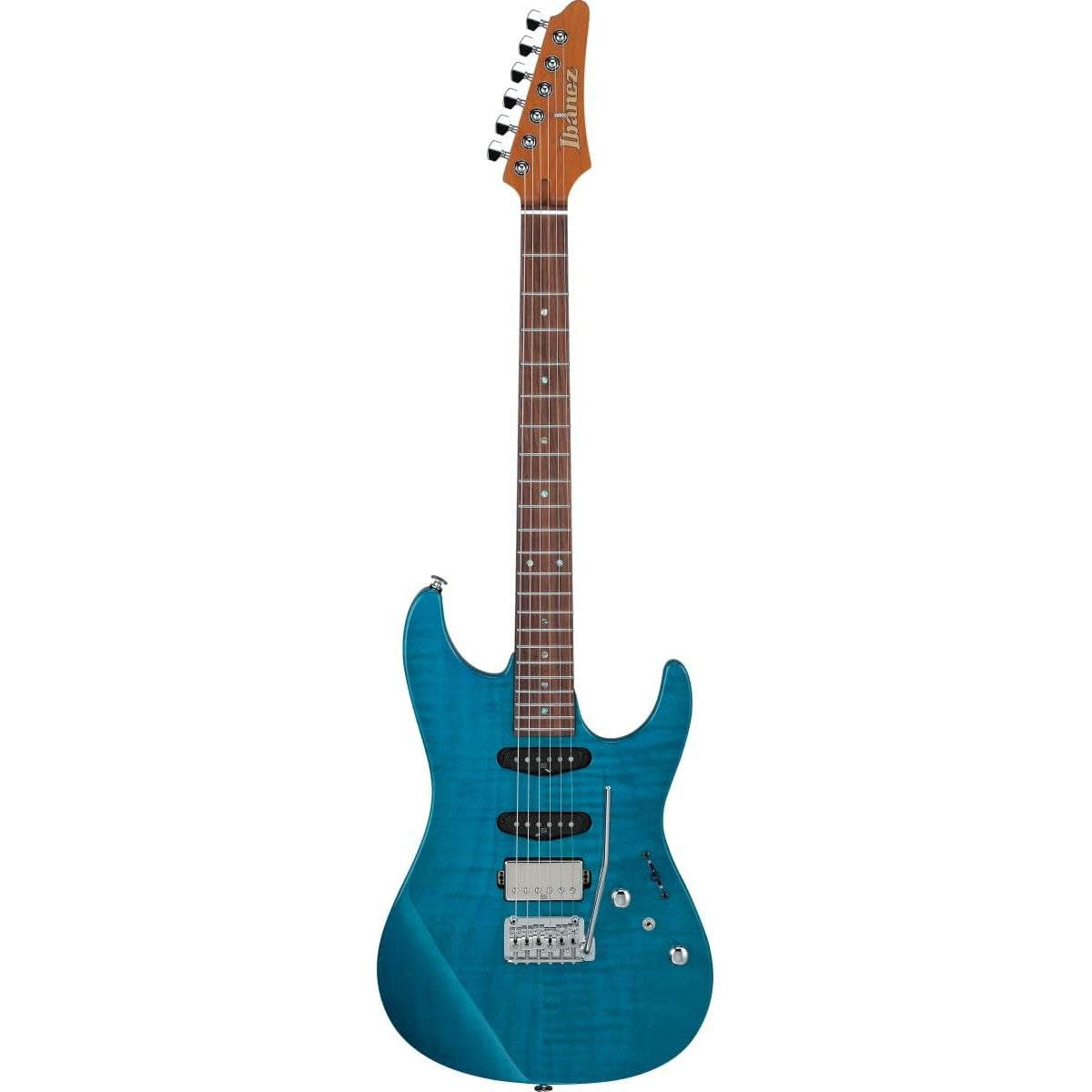 Đàn Guitar Điện Ibanez MMN1 Martin Miller Signature - Transparent Aqua Blue-Mai Nguyên Music