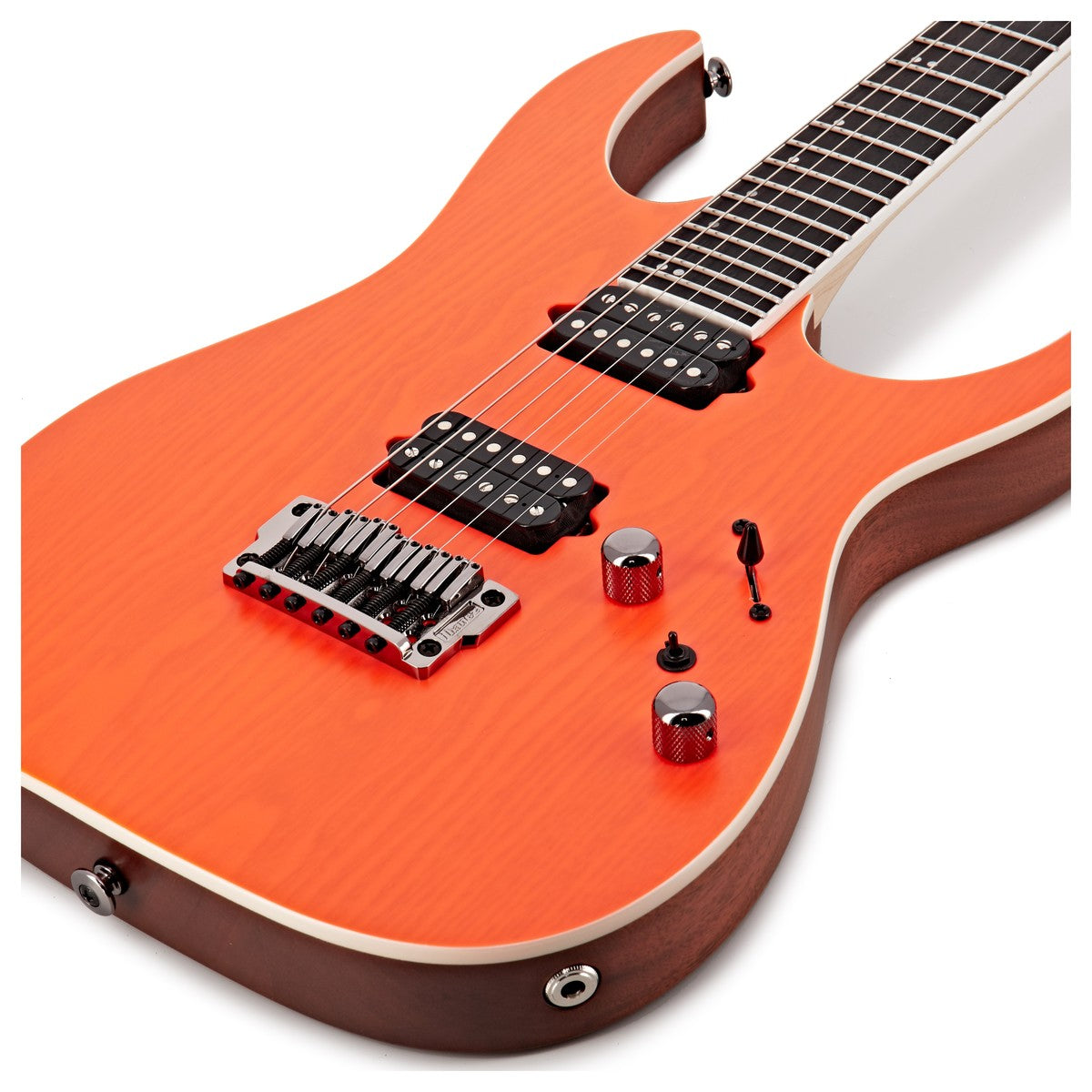 Đàn Guitar Điện Ibanez Prestige RGR5221 w/Case, Transparent Fluorescent Orange-Mai Nguyên Music