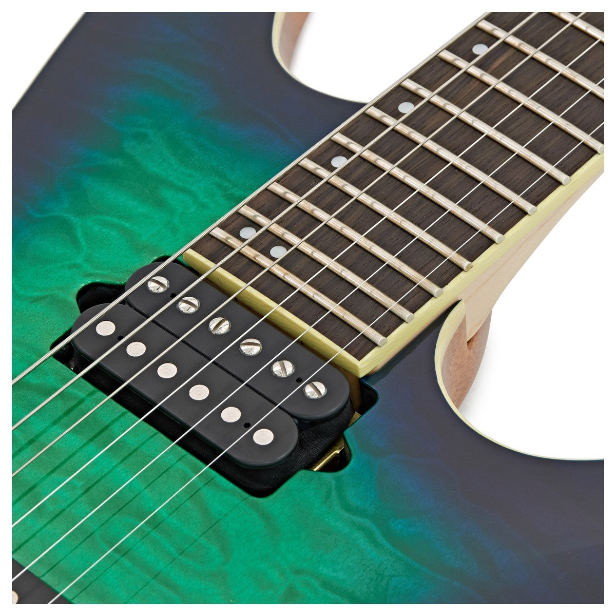 Đàn Guitar Điện Ibanez Prestige S6521Q, Surreal Blue Burst Gloss-Mai Nguyên Music