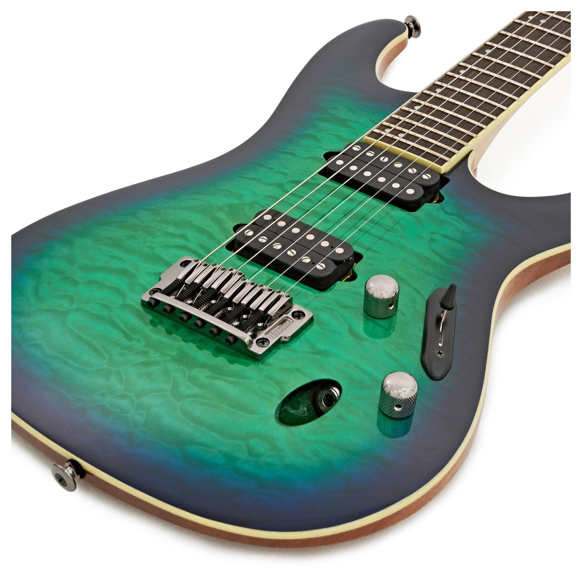 Đàn Guitar Điện Ibanez Prestige S6521Q, Surreal Blue Burst Gloss-Mai Nguyên Music
