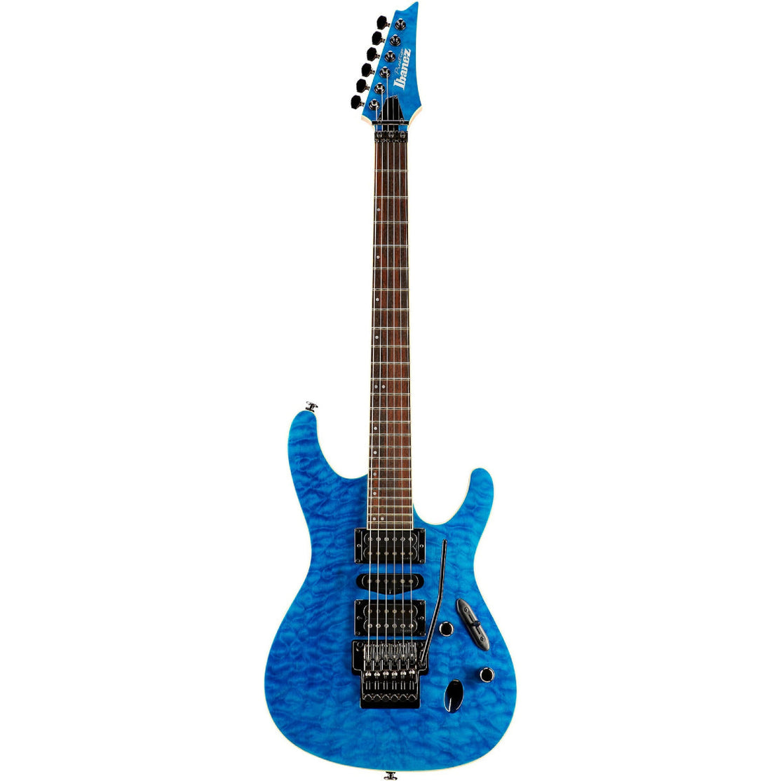 Đàn Guitar Điện Ibanez Prestige S6570Q w/Case, Natural Blue-Mai Nguyên Music