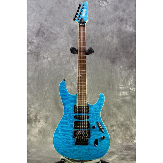 Đàn Guitar Điện Ibanez Prestige S6570Q w/Case, Natural Blue-Mai Nguyên Music