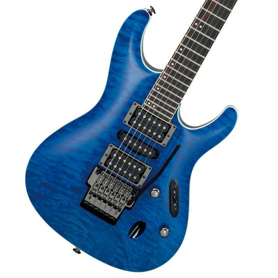Đàn Guitar Điện Ibanez Prestige S6570Q w/Case, Natural Blue-Mai Nguyên Music