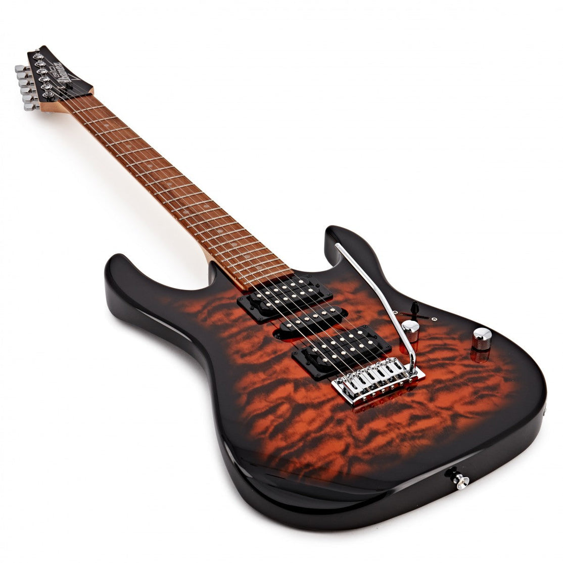 Đàn Guitar Điện Ibanez RG GIO GRX70QA, Sunburst-Mai Nguyên Music