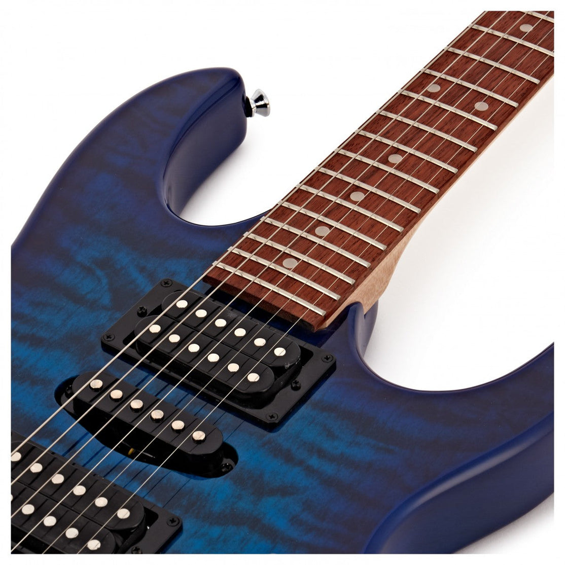 Đàn Guitar Điện Ibanez RG GIO GRX70QA, Transparent Blue Burst-Mai Nguyên Music