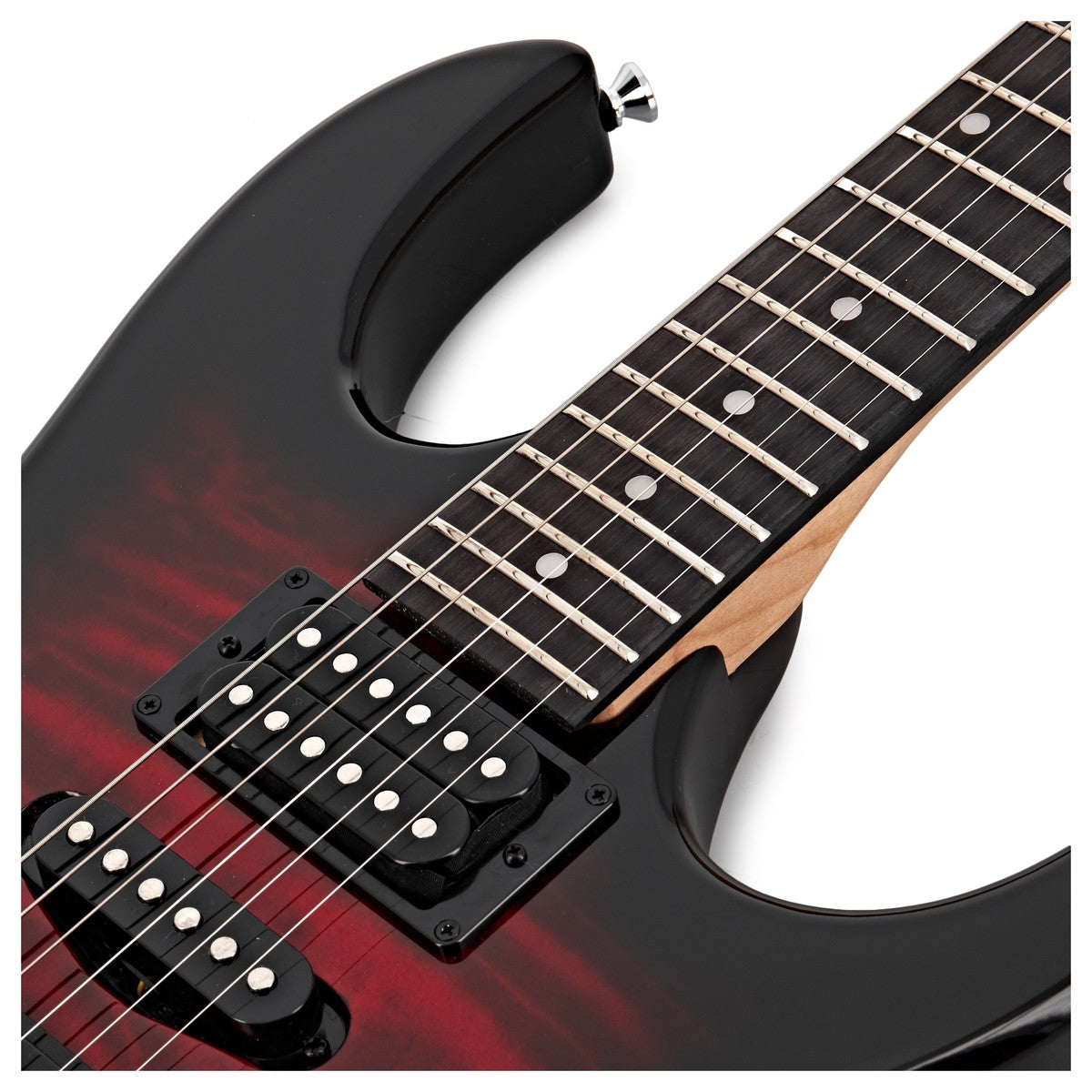 Đàn Guitar Điện Ibanez RG GIO GRX70QA, Transparent Red Burst-Mai Nguyên Music