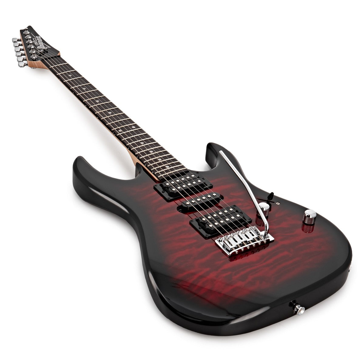 Đàn Guitar Điện Ibanez RG GIO GRX70QA, Transparent Red Burst-Mai Nguyên Music