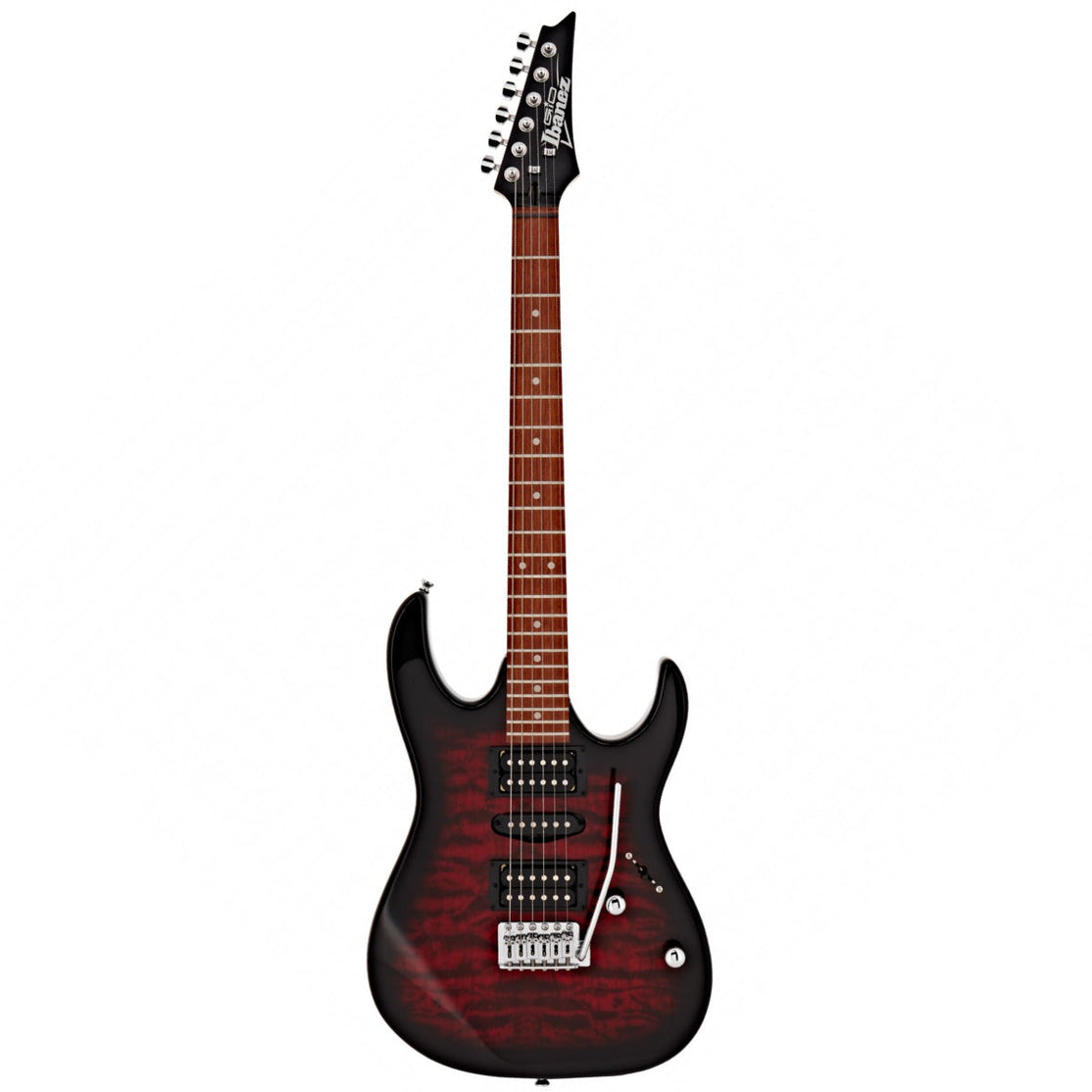 Đàn Guitar Điện Ibanez RG GIO GRX70QA, Transparent Red Burst-Mai Nguyên Music