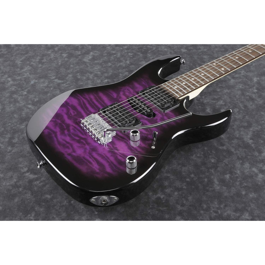 Đàn Guitar Điện Ibanez RG GIO GRX70QA, Transparent Violet Sunburst-Mai Nguyên Music