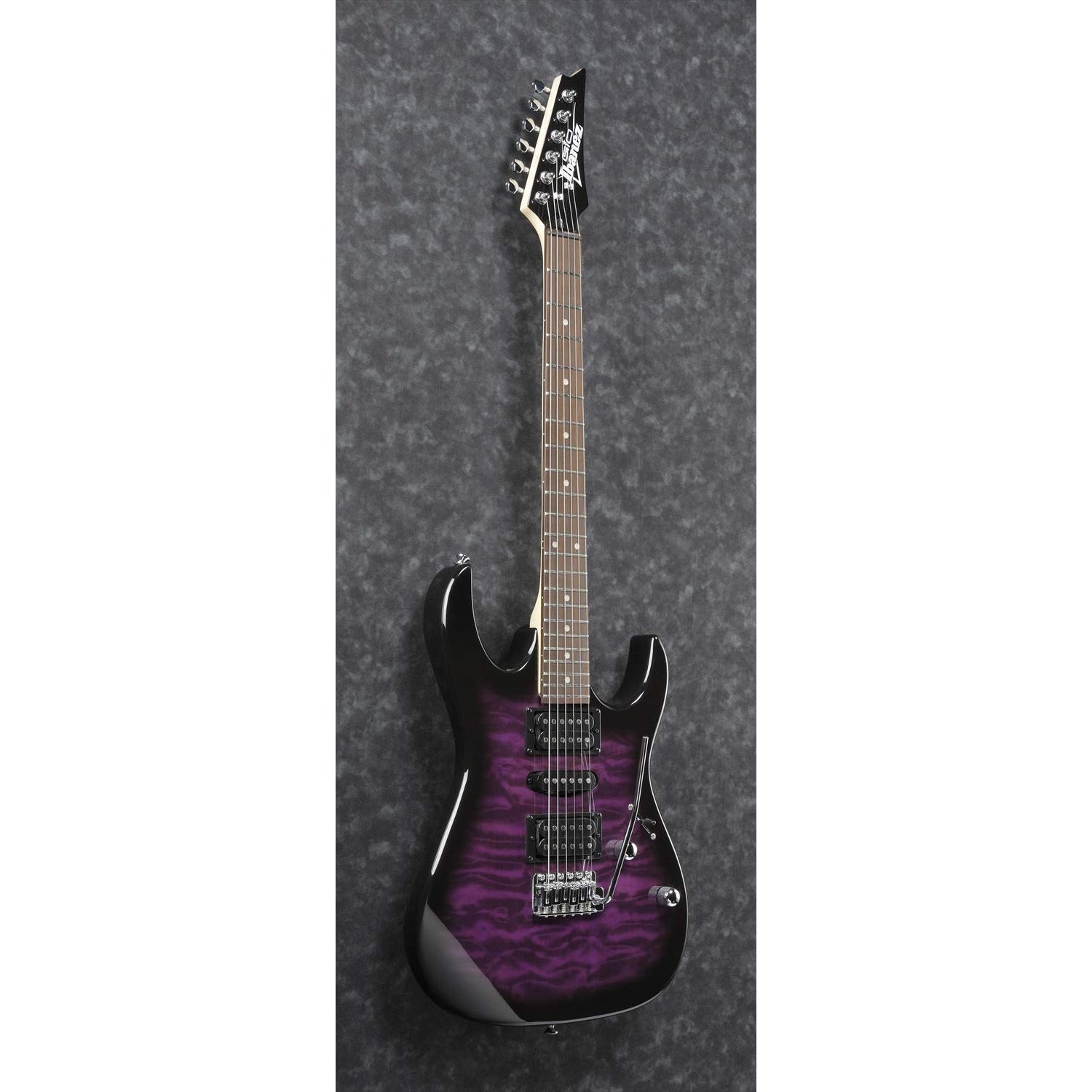 Đàn Guitar Điện Ibanez RG GIO GRX70QA, Transparent Violet Sunburst-Mai Nguyên Music