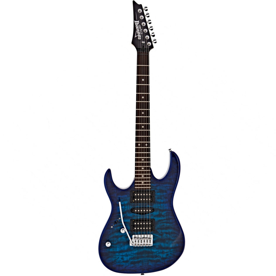 Đàn Guitar Điện Ibanez RG GIO GRX70QAL Lefty, Transparent Blue Burst-Mai Nguyên Music