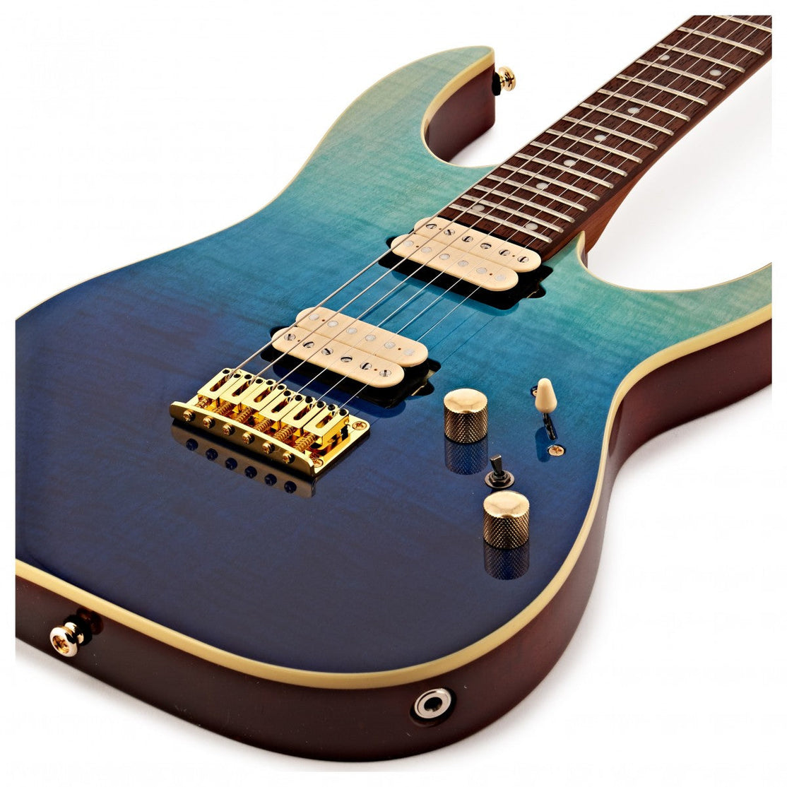 Đàn Guitar Điện Ibanez RG Standard RG421HPFM, Blue Reef Gradation-Mai Nguyên Music