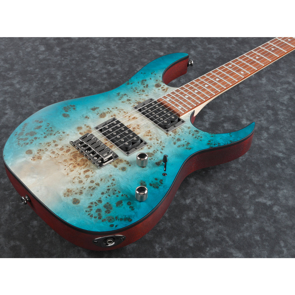 Đàn Guitar Điện Ibanez RG Standard RG421PB, Caribbean Shoreline Flat-Mai Nguyên Music