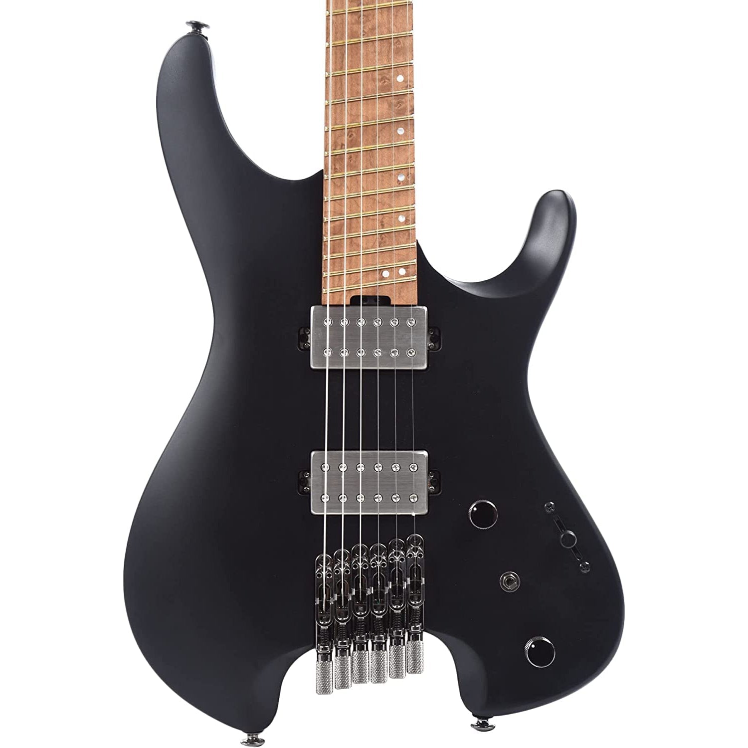 Đàn Guitar Điện Ibanez Standard QX52-BKF Headless - Black Flat-Mai Nguyên Music