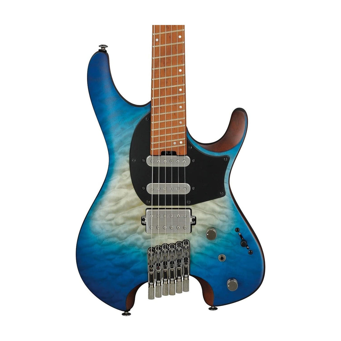 Đàn Guitar Điện Ibanez Standard QX54QM-BBM Headless - Blue Sphere Burst Matte-Mai Nguyên Music