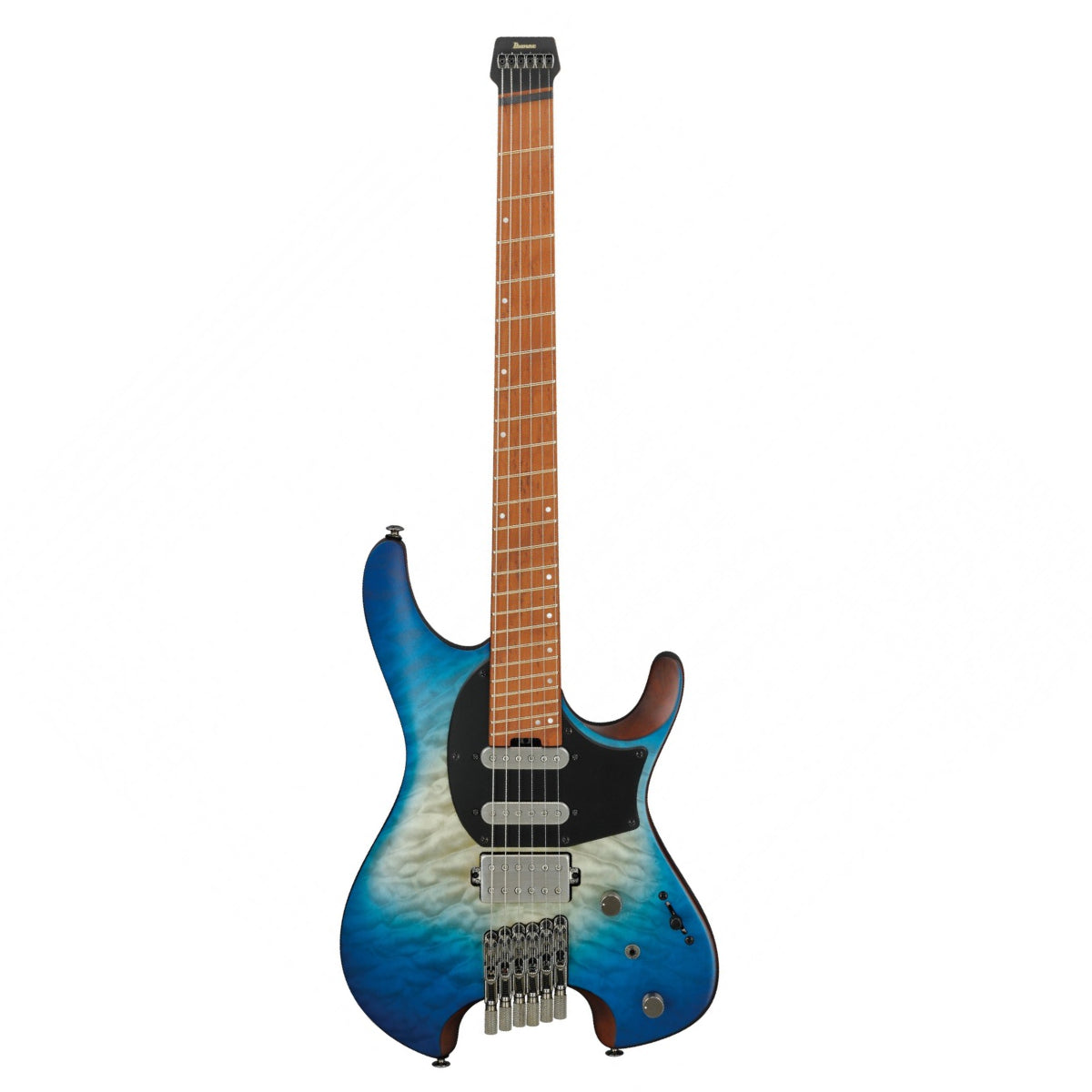 Đàn Guitar Điện Ibanez Standard QX54QM-BBM Headless - Blue Sphere Burst Matte-Mai Nguyên Music