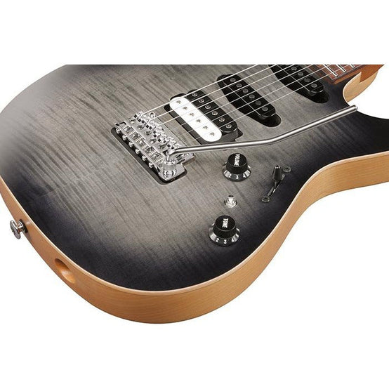 Đàn Guitar Điện Ibanez TQM2 Tom Quayle Signature - Charcoal Black Burst Flat-Mai Nguyên Music