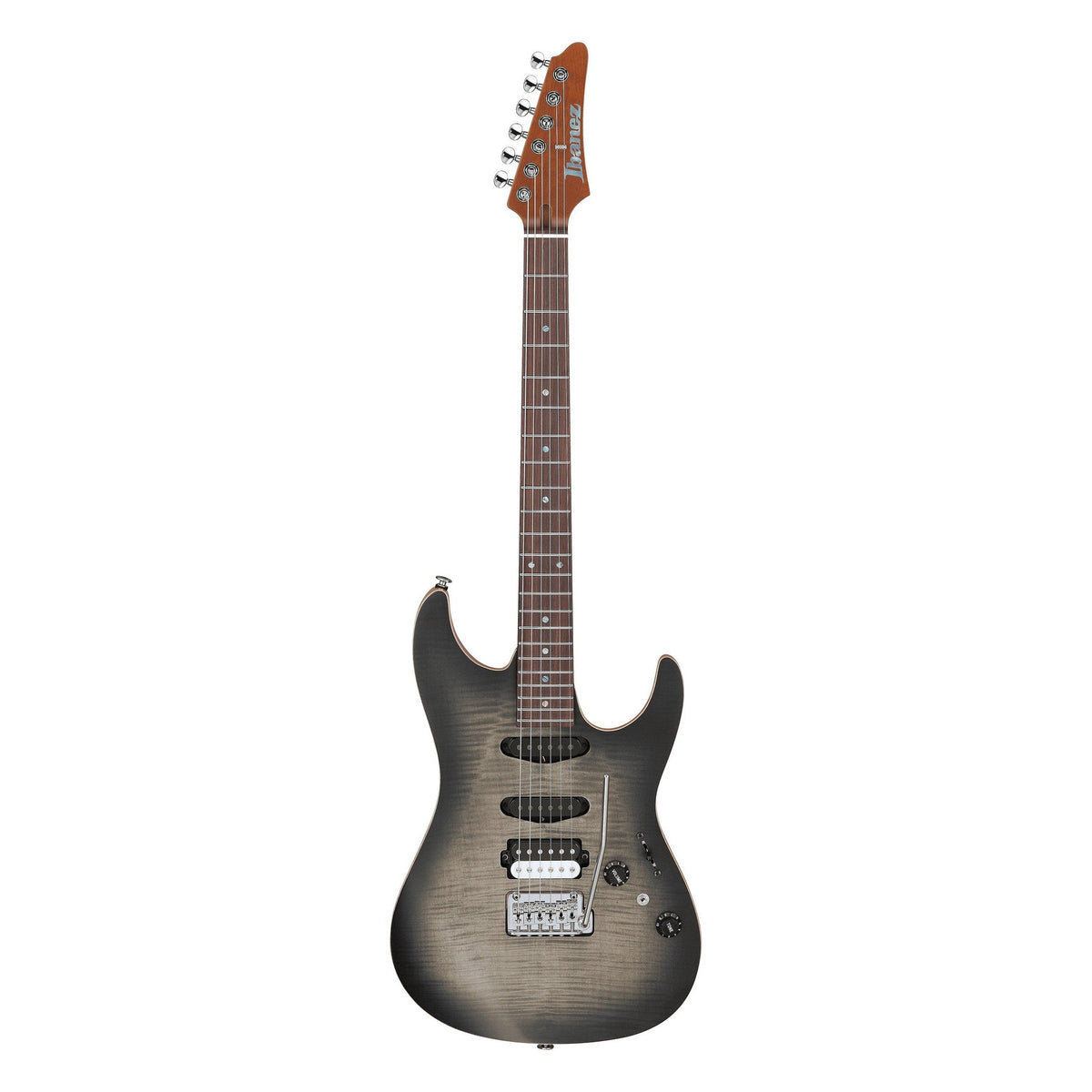 Đàn Guitar Điện Ibanez TQM2 Tom Quayle Signature - Charcoal Black Burst Flat-Mai Nguyên Music