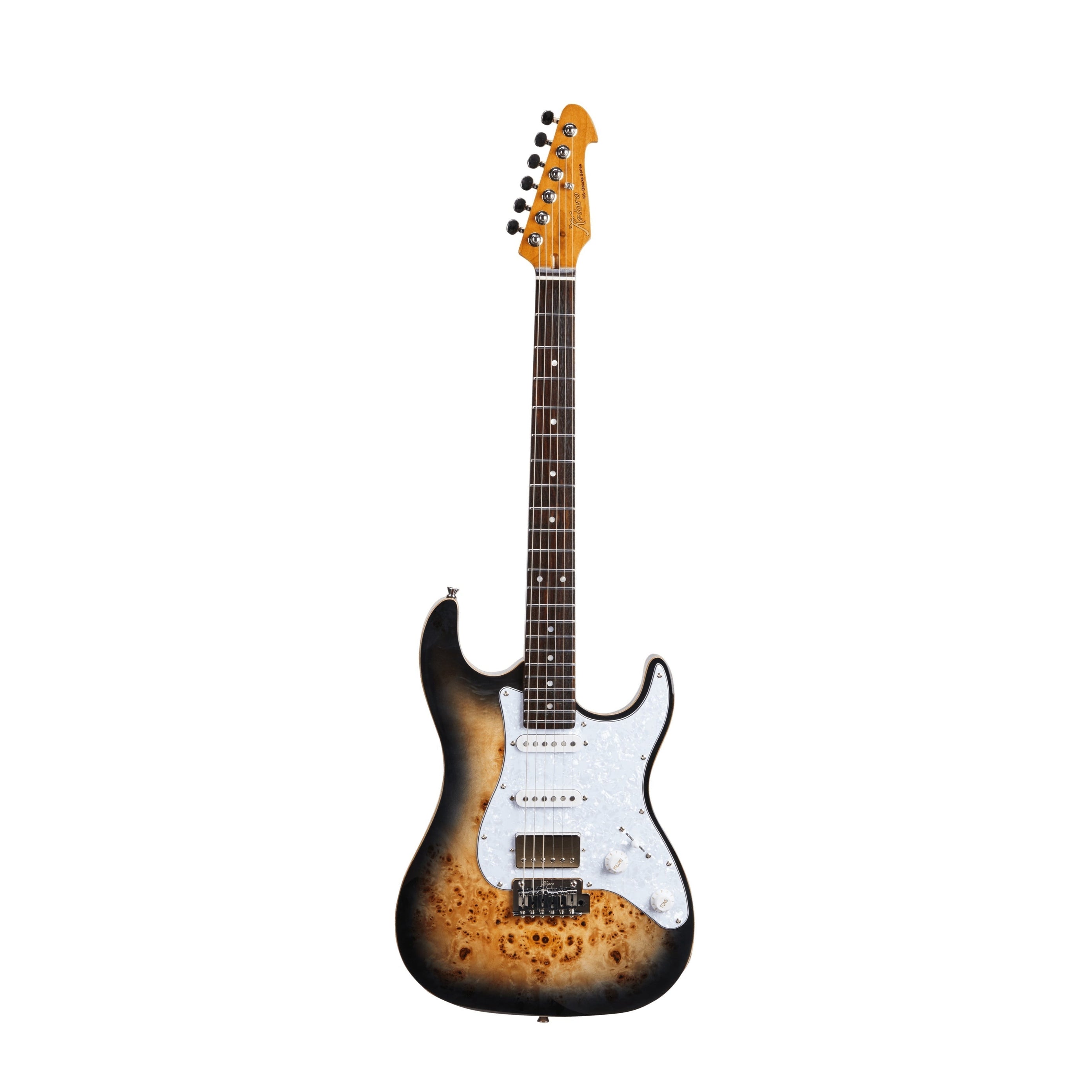 Đàn Guitar Điện Keipro Deluxe Series ST HSS, Rosewood Fingerboard, Burl Top-Mai Nguyên Music