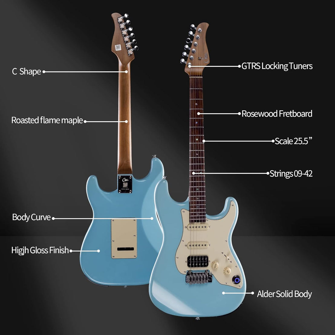 Đàn Guitar Điện Mooer GTRS P800-Mai Nguyên Music