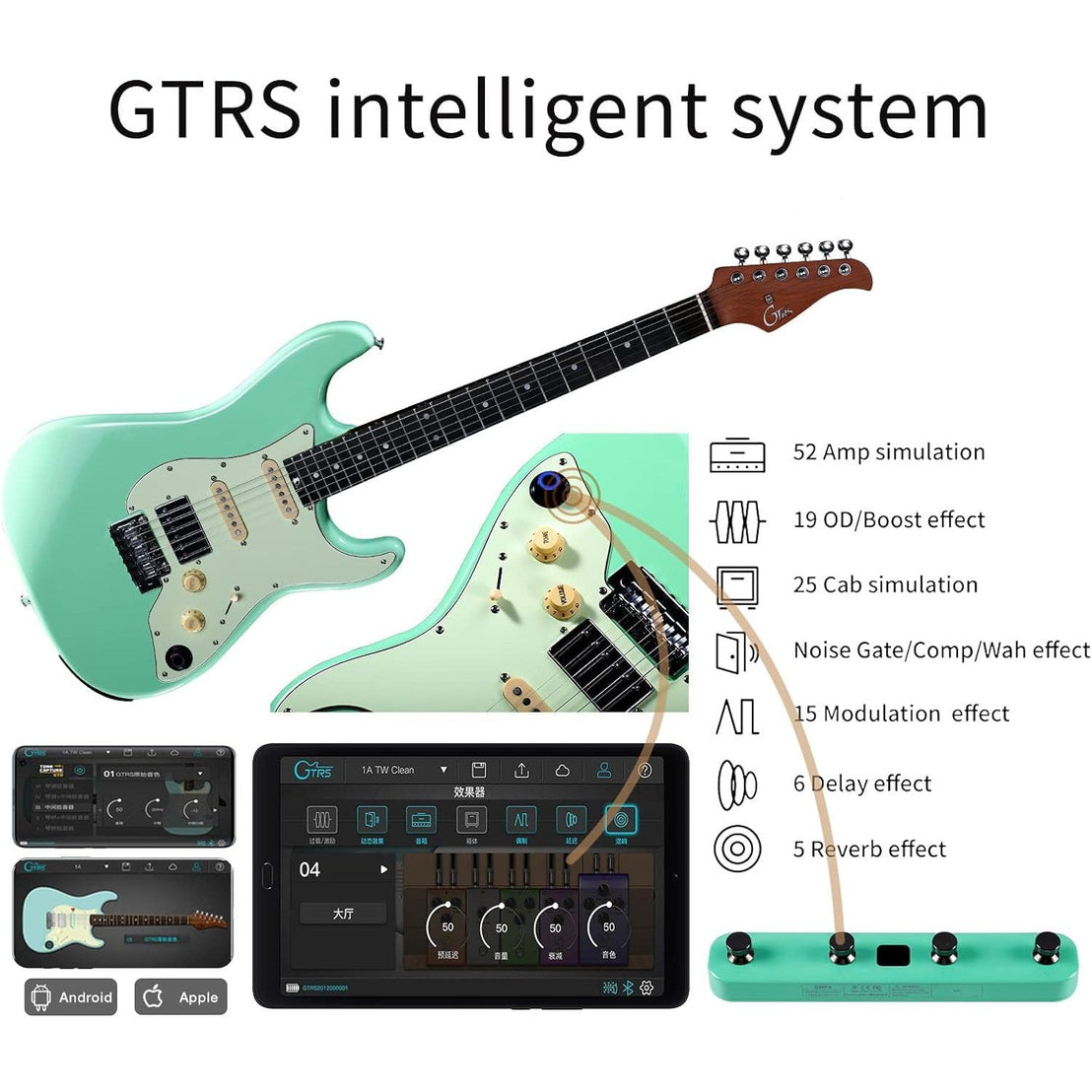 Đàn Guitar Điện Mooer GTRS S800-Mai Nguyên Music
