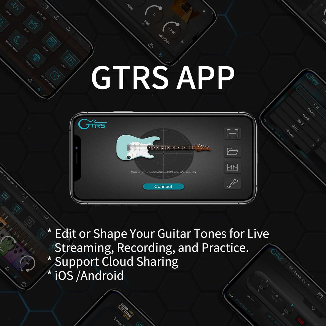 Đàn Guitar Điện Mooer GTRS W800 Headless-Mai Nguyên Music